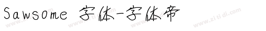 Sawsome 字体字体转换
